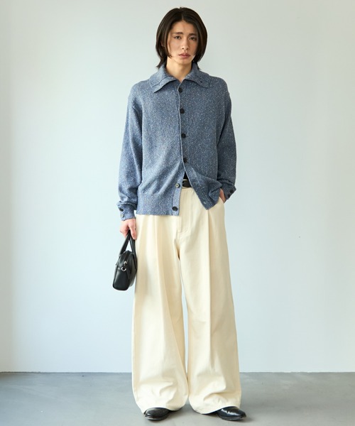 SINSS セーター ニット Nep knit cardigan / ネップニットカーディガン