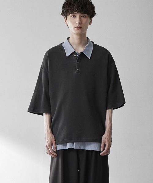 LOHEN HALF SLEEVE T-SHIRT ローヘン ハーフスリーブT RUUBON ヘンリーネック tシャツ 「RUUBON」henley neck half sleeve