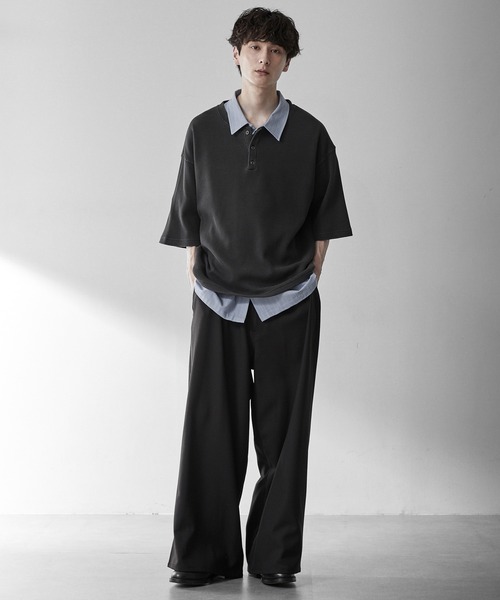 RUUBON ヘンリーネック tシャツ 「RUUBON」henley neck half sleeve