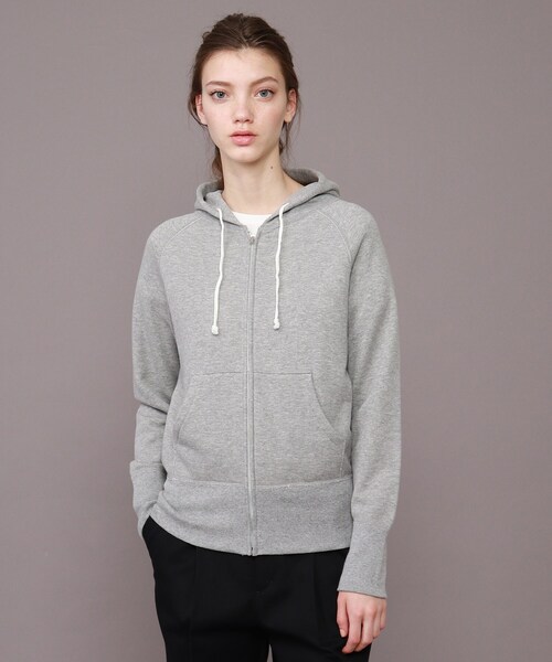 「DRESSTERIOR」 ジップアップパーカー 2 ベージュ レディース_画像2