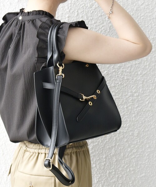 「SHIPS any」 2WAYバッグ ONE SIZE ブラック レディース_画像4