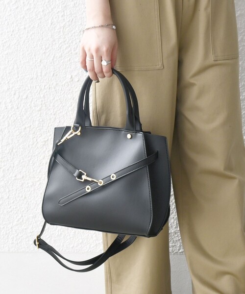 「SHIPS any」 2WAYバッグ ONE SIZE ブラック レディース_画像5