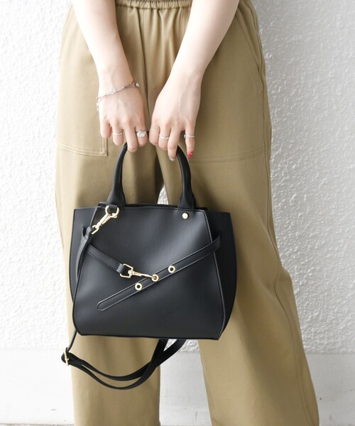 「SHIPS any」 2WAYバッグ ONE SIZE ブラック レディース_画像8