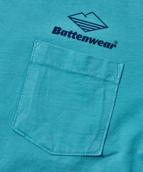 「Battenwear」 長袖Tシャツ MEDIUM ラベンダー メンズ_画像3