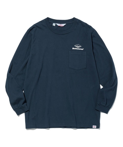 「Battenwear」 長袖Tシャツ MEDIUM ラベンダー メンズ_画像5