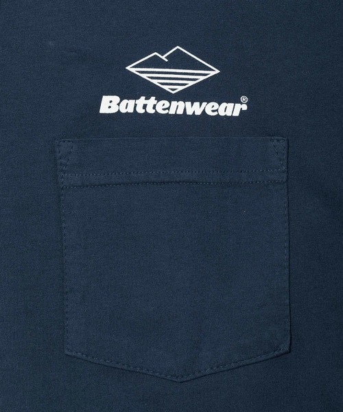 「Battenwear」 長袖Tシャツ MEDIUM ラベンダー メンズ_画像9