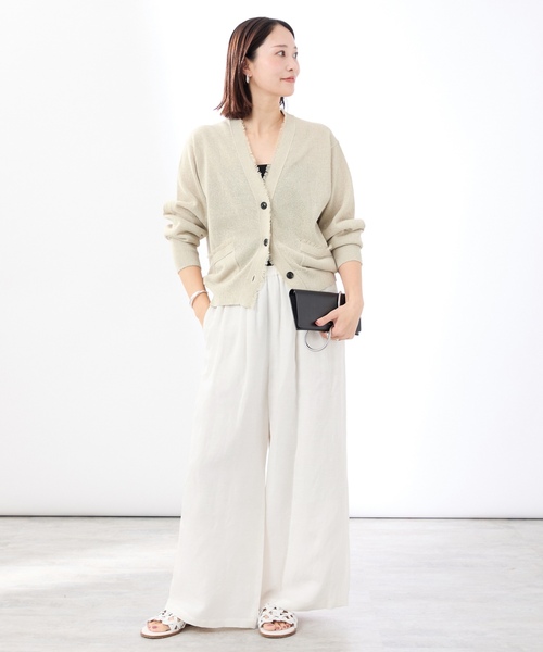 「VERMEIL par iena」 イージーパンツ 38 ブラック レディース_画像9