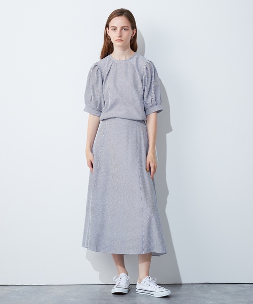 「LE SOUK HOLIDAY」 フレアスカート L ブラック レディース_画像9