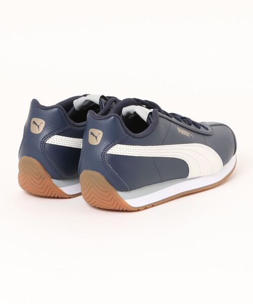 「PUMA」 ローカットスニーカー 25.0cm ブラック×ホワイト メンズ_画像2