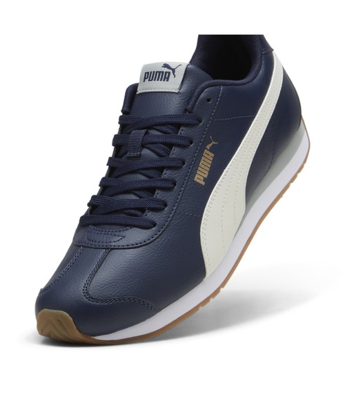 「PUMA」 ローカットスニーカー 25.0cm ブラック×ホワイト メンズ_画像9