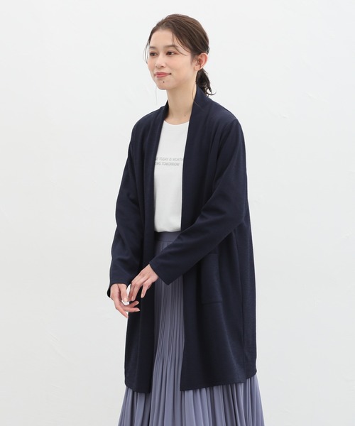 「Honeys」 カーディガン LL グレイッシュベージュ レディース_画像5