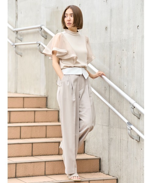 「FRAY I.D」 半袖ブラウス ONE SIZE パープル レディース_画像7