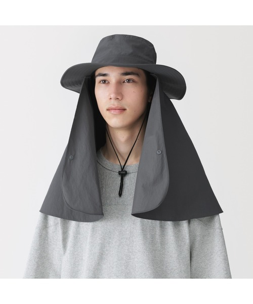 NOZOMIISHIGURO autocouture 帽子 ハット 無印良品（MUJI） uvカット 帽子 ハット UVカット日陰を持ち歩く
