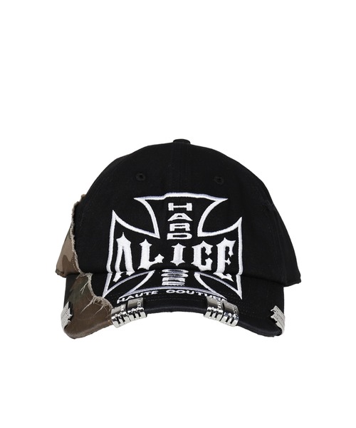 ALICE HOLLYWOOD キャップ 帽子 NUBIAN x ALICE CAMO SPLIT MOTO