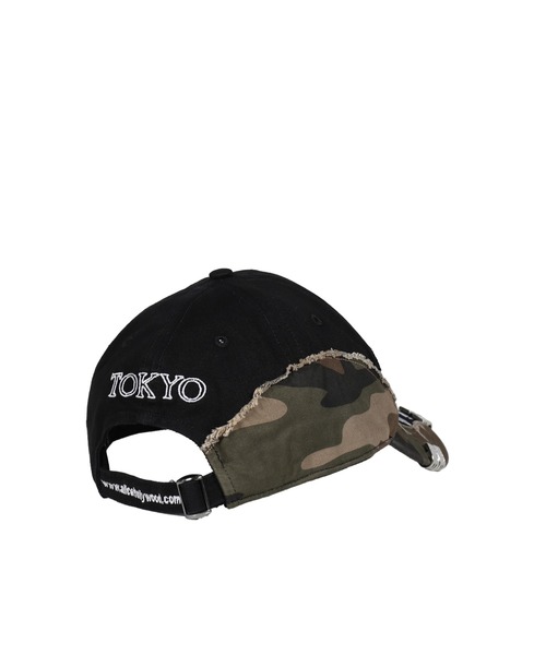 ALICE HOLLYWOOD キャップ 帽子 NUBIAN x ALICE CAMO SPLIT MOTO