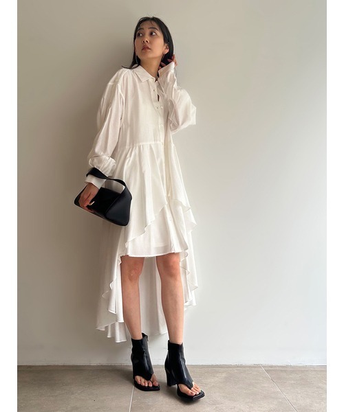 「SNIDEL」 長袖シャツ 0 ベージュ レディース_画像5