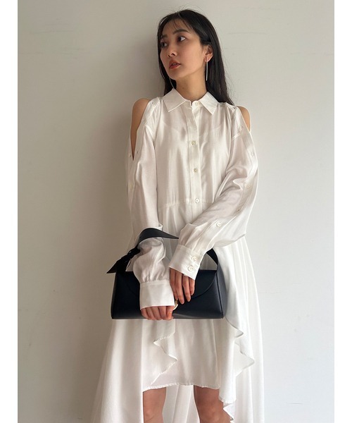 「SNIDEL」 長袖シャツ 0 ベージュ レディース_画像8