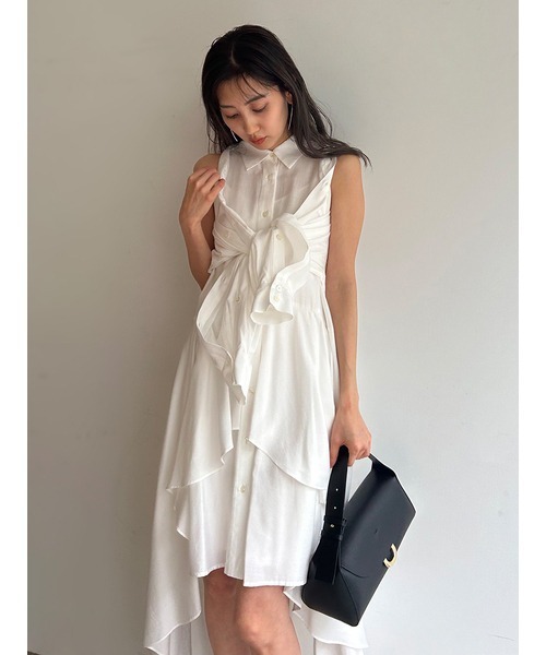 「SNIDEL」 長袖シャツ 0 ベージュ レディース_画像9