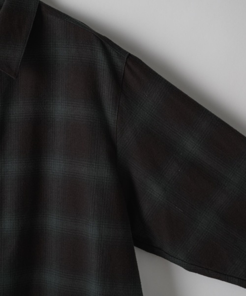 「Casper John」 長袖シャツ MEDIUM グリーン メンズ_画像6