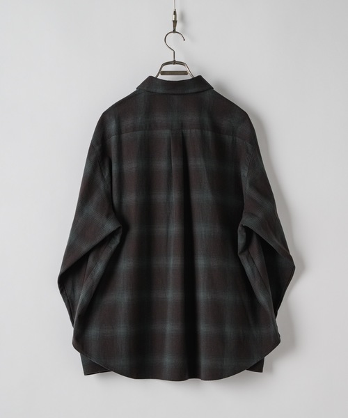 「Casper John」 長袖シャツ MEDIUM グリーン メンズ_画像8