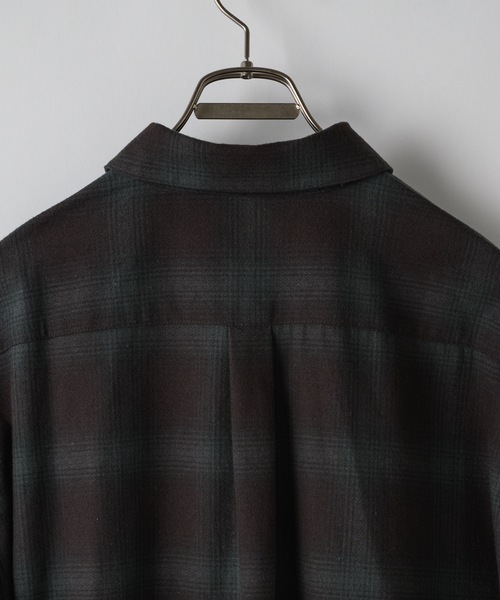 「Casper John」 長袖シャツ MEDIUM グリーン メンズ_画像9