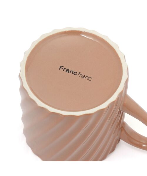 Francfranc（フランフラン） 食器 ホイップ マグ チョコレート 蓋付き