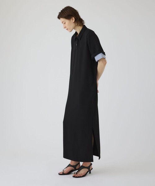 RIM.ARK ワンピース 半袖 「RIM.ARK/リムアーク」Polo design maxi OP
