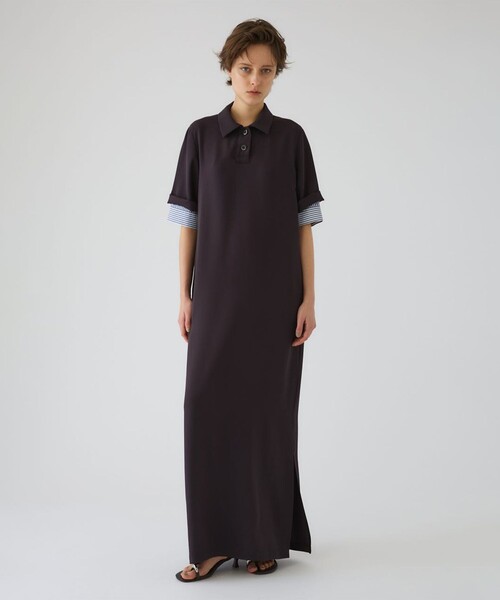 RIM.ARK ワンピース 「RIM.ARK/リムアーク」Polo design maxi OP/ポロ