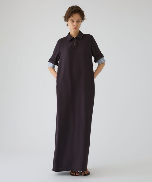 RIM.ARK ワンピース 「RIM.ARK/リムアーク」Polo design maxi OP/ポロ