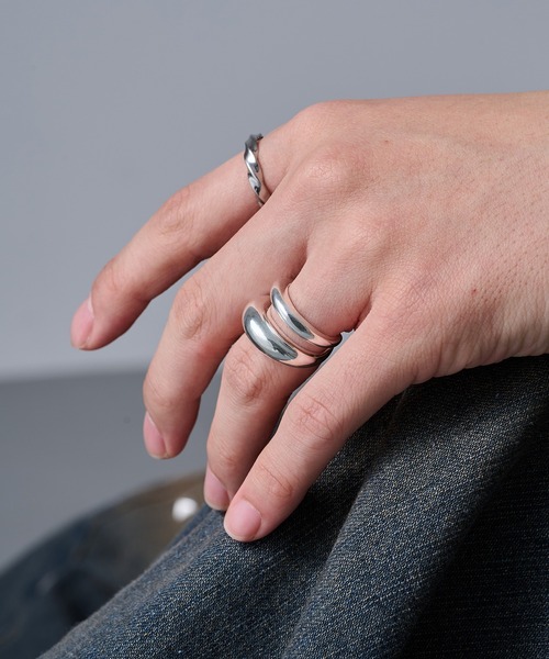 指輪 リング 「MAISON CLUB」Melt Layer Ring Silver925 KUN メンズ レディースの画像