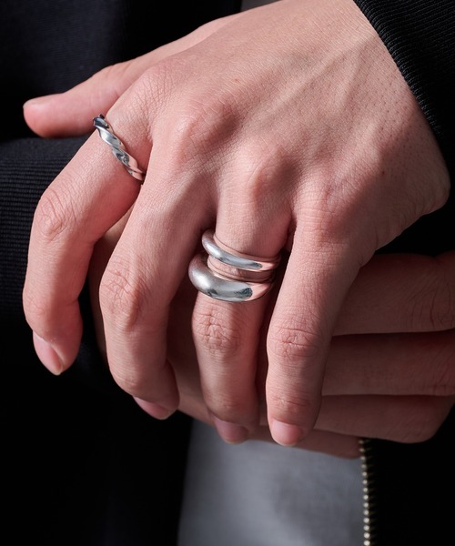 指輪 リング 「MAISON CLUB」Melt Layer Ring Silver925 KUN メンズ レディースの画像