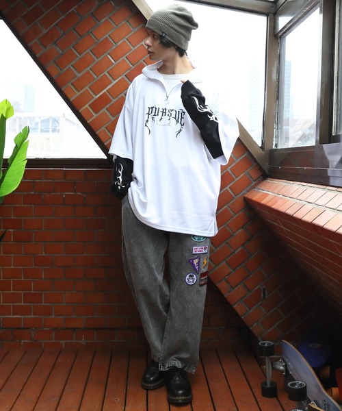 「8(eight)」 長袖Tシャツ LARGE ブラック系その他2 メンズ_画像4