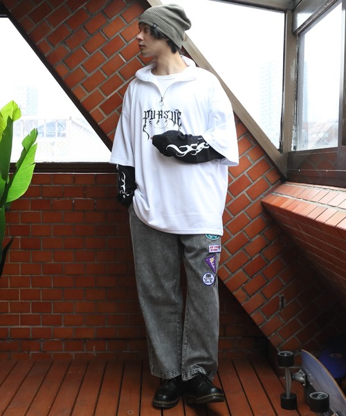 「8(eight)」 長袖Tシャツ LARGE ブラック系その他2 メンズ_画像5