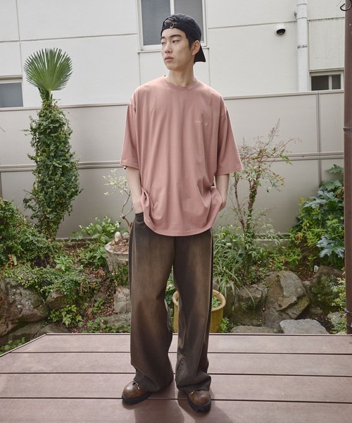 niko and…（ニコアンド） tシャツ ポイントステッチ刺繍Tシャツ