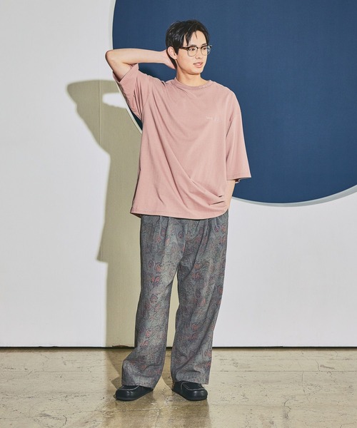 niko and…（ニコアンド） tシャツ ポイントステッチ刺繍Tシャツ