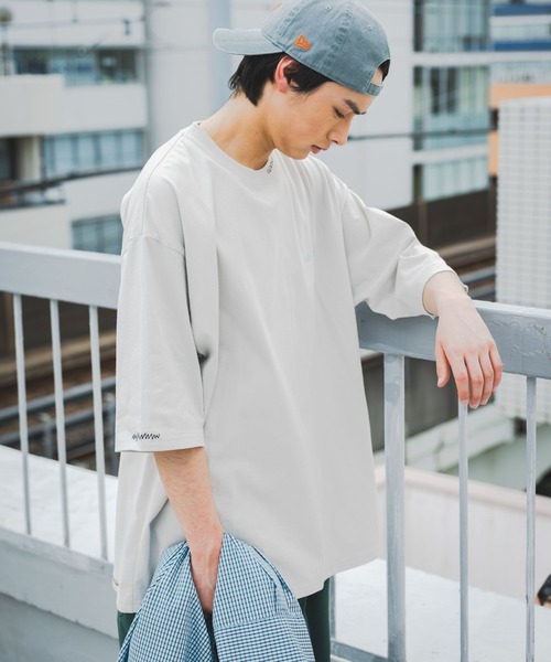 niko and…（ニコアンド） tシャツ ポイントステッチ刺繍Tシャツ