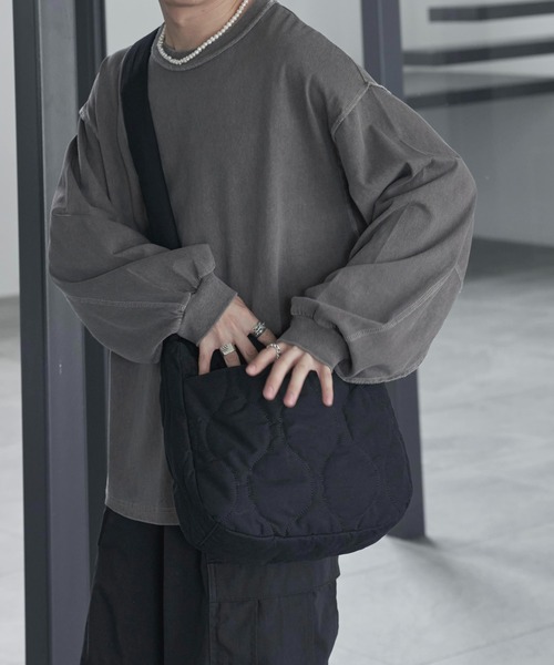「ADAMASTE」 長袖Tシャツ MEDIUM ライトグレー メンズ_画像7