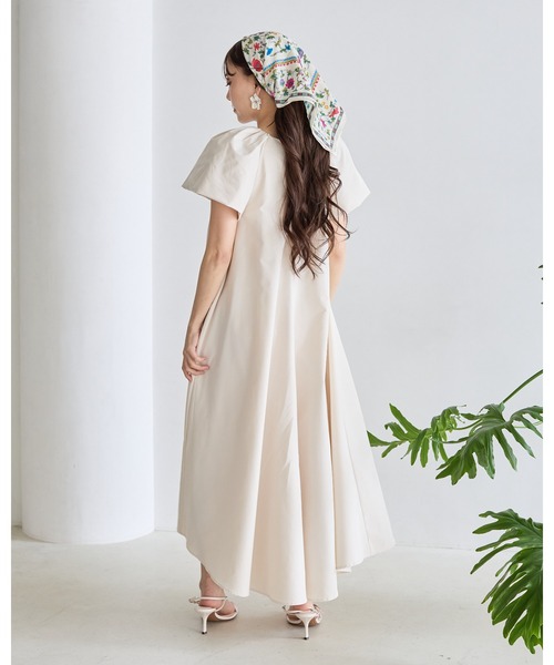 ワンピース VOLUME SLEEVE A LINE DRESSの画像
