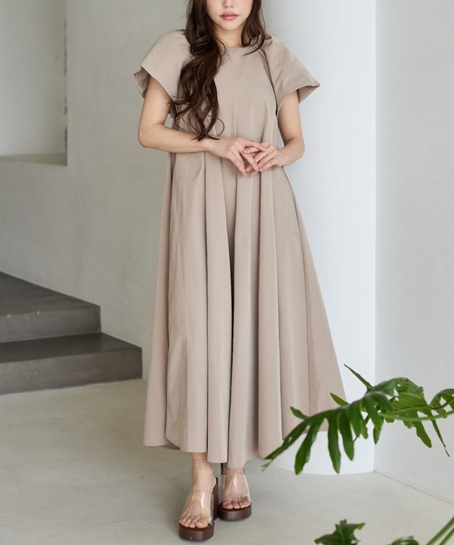 ワンピース VOLUME SLEEVE A LINE DRESSの画像