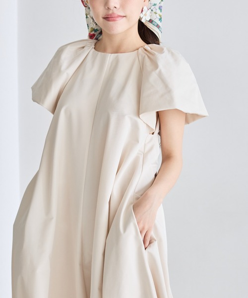 ワンピース VOLUME SLEEVE A LINE DRESSの画像
