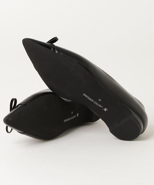 「SY UNITED ARROWS」 フラットパンプス 24.5cm ブラック レディース_画像3