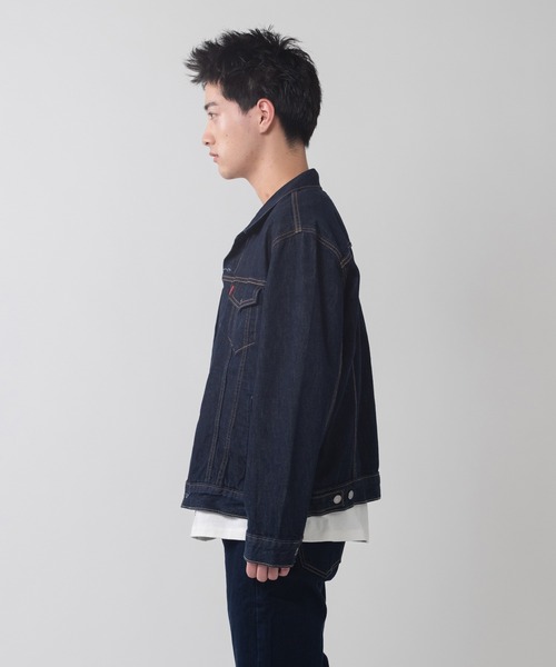 「Levi's」 デニムジャケット X-SMALL ネイビー メンズ_画像9