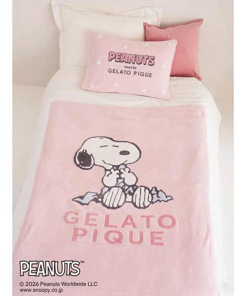 【PEANUTS】【Sleep】スムーズィージャガードハーフケット gelato pique Sleep ベッド 寝具 「PEANUTS」「Sleep」スムーズィー