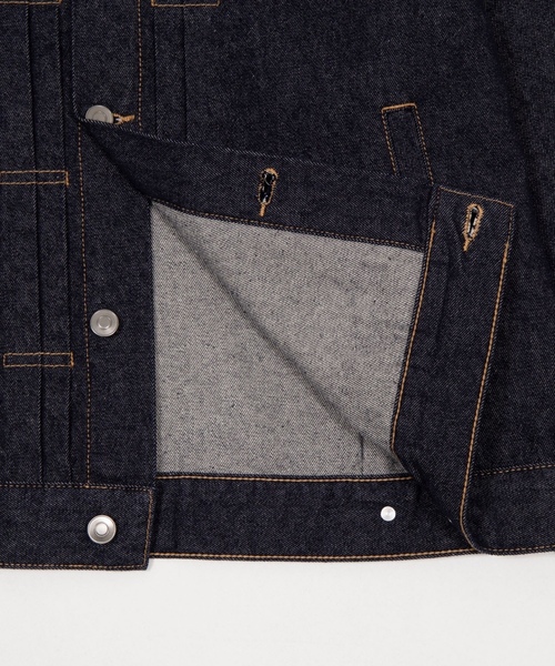 「WEGO」 デニムジャケット MEDIUM インディゴブルー メンズ_画像5