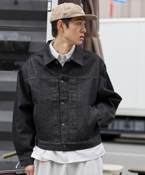 「WEGO」 デニムジャケット MEDIUM インディゴブルー メンズ_画像9