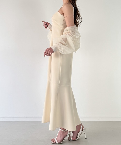 「junoah」 キャミソールワンピース X-LARGE ブラック レディース_画像8