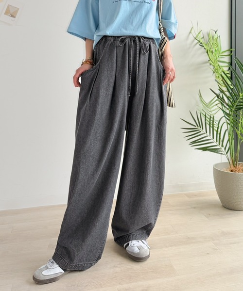 「Java」 イージーパンツ MEDIUM ブルー レディース_画像5