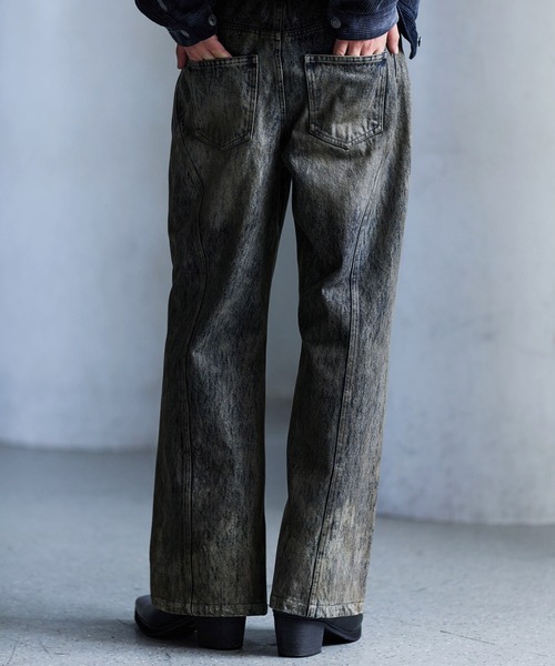 「CLEL」 ブーツカットデニムパンツ X-SMALL ブルー メンズ_画像8