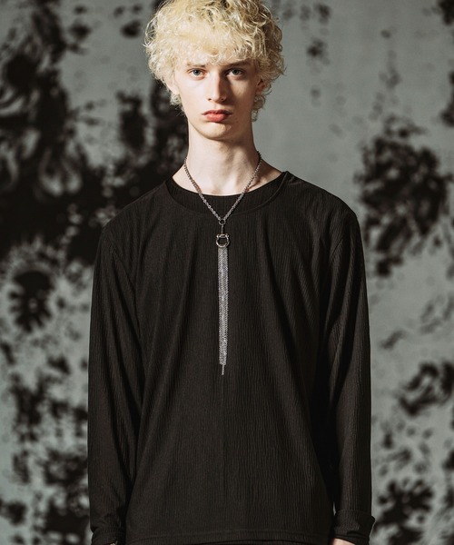 NO ID. カットソー　セット NO ID.（ノーアイディー） tシャツ Layered C/N Pullover / レイヤード