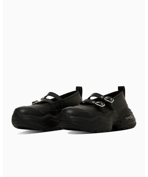「CONVERSE ALL STAR」 シューズ 4.5 ブラック レディース_画像2